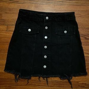 Denim Button Down skirt